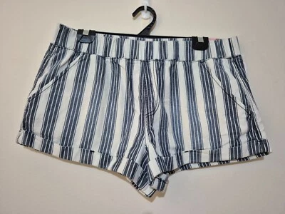 Rewash Brand Pull on Shorts Striped Women's Size Large Casual BNWT - Image 1 of 4