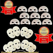 10 Masks White Fancy Dress Full Face Masquerade Party Paint Decorate Mardi Gras