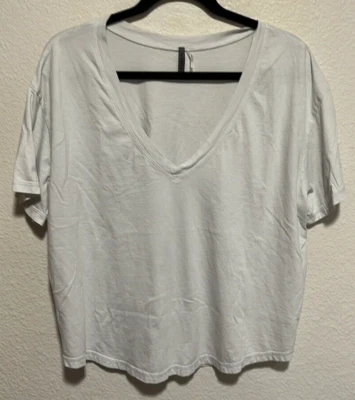 Camiseta de manga corta para mujer VIMMIA Pacific redondeada con cuello en V gris/azul claro XL Foto 1 de 4