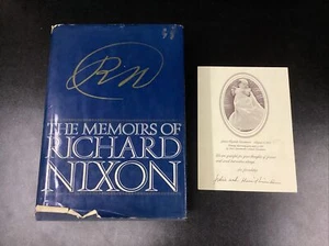 The Memoirs Of Richard Nixon *SIGNED* HCDJ Book Add’l Jennie Eisenhower Baby - Picture 1 of 17