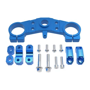 Front Upper Triple Tree Handlebar Riser Clamps For Yamaha YZ80 93-01 YZ85 02-22 - Picture 1 of 11