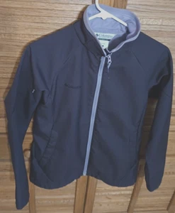 Chaqueta pequeña Columbia para mujer cremallera completa bolsillos morados - Imagen 1 de 5