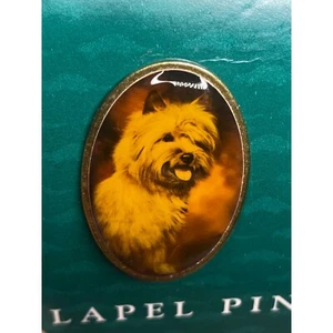 Pin de solapa esmalte retrato Cairn Terrier colección recolector nutria Hou - Imagen 1 de 5