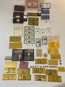 ✯US.HUGE Estate Coin Lot Collectibles!✯Silver,Gold ,Early Coin Collection # 255 - Picture 1 of 14