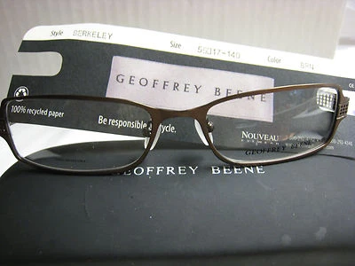 MARCOS DE GAFAS GEOFFREY BEENE Estilo BERKELEY BRN 55-17-140 con Estuche Foto 1 de 4