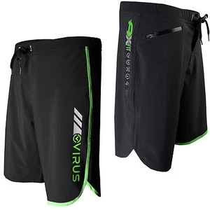 Virus ST1 Herren Airflex Cool Training SCHWARZ/GRÜN Shorts, Crossfit, MMA, BJJ, Fitnessstudio - Bild 1 von 1