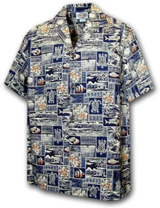 Ancient Hawaiian Memories Boy's Hawaiian Shirt - Picture 1 of 3