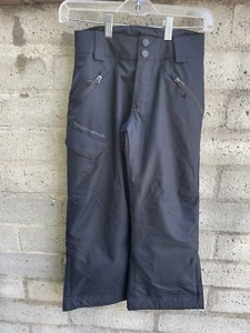 Obermeyer Pants Girls SMALL 8 Black Logo Skiing & Snow Boarding Pants Great!! - Picture 1 of 16