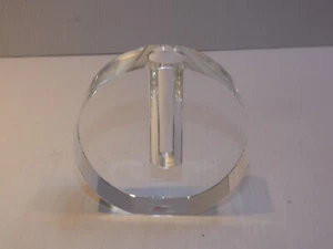 Moser runde Kristall Scheibenknospen Vase - MÄNGEL - Bild 1 von 5