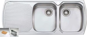 Oliveri Monet Double Right Hand Bowl Inset Sink With Drainer MO772 - Picture 1 of 3