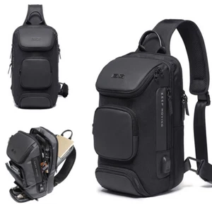 Ladehafen wasserdichte Brustpackung Schlinge Tasche Umhängetasche Rucksack Business - Bild 1 von 13