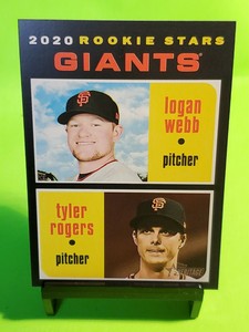 2020 Topps Heritage #276 Logan Webb RC/Tyler Rogers RC Giants