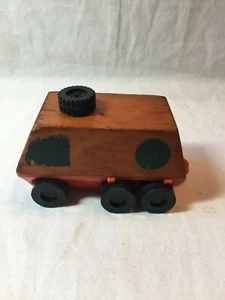 Vintage 1973 Mattel Wind Up Putt Putt Wooden Toy Vehicle - Picture 1 of 6