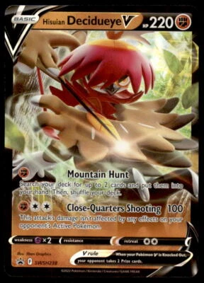 SWSH: Sword & Shield Promo Cards #SWSH238 Hisuian Decidueye V - Image 1 of 2