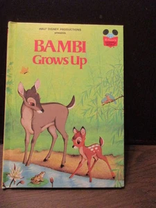 Vintage Children's Hard Cover Book - Bambi Grows Up - Walt Disney - Imagen 1 de 5