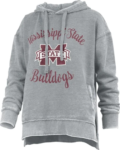 Women's Hoodie Mississippi State Bulldogs Vintage Hoodie Ladies Fleece Cover