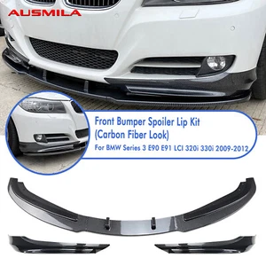 Parachoques delantero alerón labio + divisor lateral moldura para BMW Base E90 E91 LCI 2009-2012 - Imagen 1 de 8