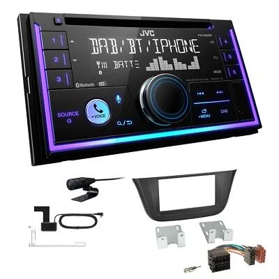 JVC 2-DIN MP3 Autoradio Bluetooth DAB+ für Iveco Daily VI ab 2014 schwarz - Bild 1 von 4