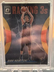 2023-24 Panini Donruss Optic - Raining 3s Dirk Nowitzki #10 Red Prizm /99 - Bild 1 von 2