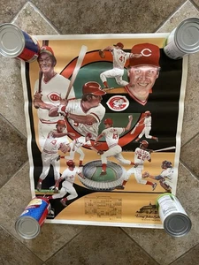 Póster de béisbol vintage 1981 de los Cincinnati Reds - Imagen 1 de 6