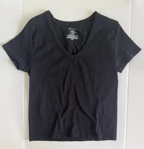 No Boundaries Juniors Black Short Sleeve Shirt XXL - Picture 1 of 7