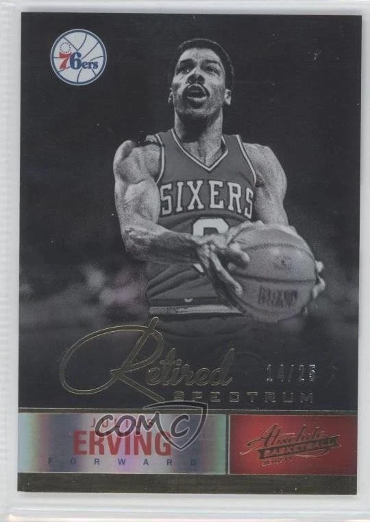 2012-13 Absolute Retired Spectrum Gold /25 Julius Erving #148 HOF - Image 1 of 2