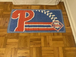 Vintage Philadelphia Phillies Baseball Strandtuch KOSTENLOSER VERSAND - Bild 1 von 14