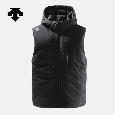 DESCENTE SWISS SKI Canon Short Duck Down Vest SQ321SDV91 BLACK ASIAN FIT - Image 1 of 4