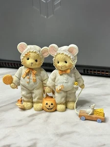 2011 Cherished Teddies Halloween Teresa & Randall Trick or Cheese #4047368 RAR - Bild 1 von 6