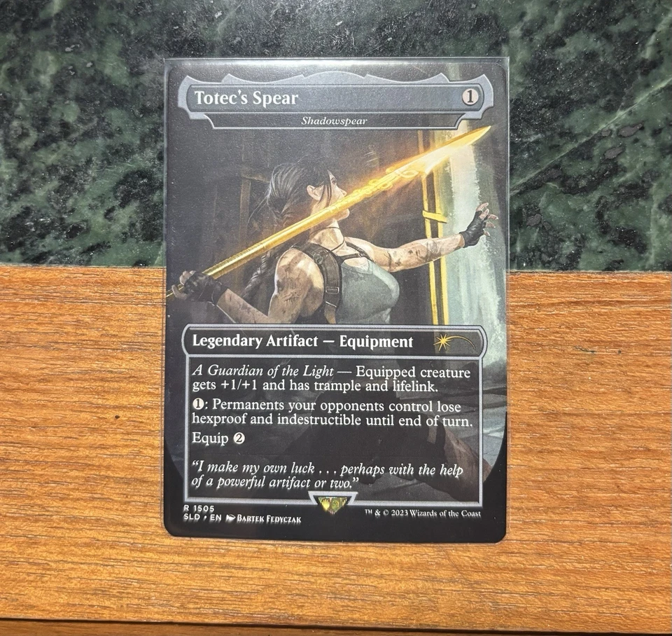 MTG Totec's Spear - Shadowspear - Nonfoil, NM-Mint, English Secret Lair Drop  - Image 1 of 1
