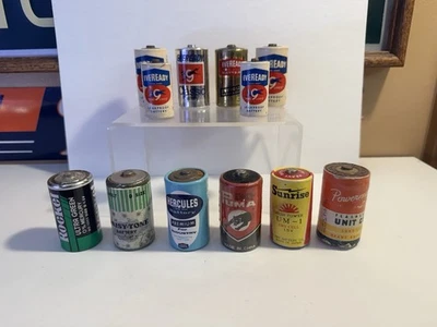 Lote de 12 Baterías De Colección EVEREADY / ROCKET / HERCULES / PUMA / SUNRISE / ETC. Foto 1 de 4