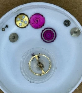 Rolex Caliber 1570 Balance + Anchor + Wheels GMT 1675 1970's ORIGINAL OEM USED - Picture 1 of 11