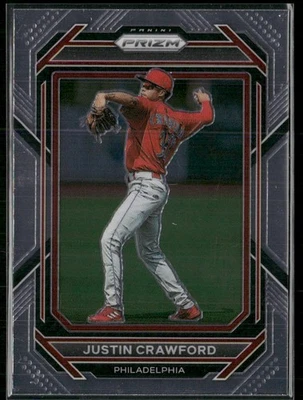 2023 PANINI PRIZM JUSTIN CRAWFORD PHILADELPHIA PHILLIES #42 - Image 1 of 2
