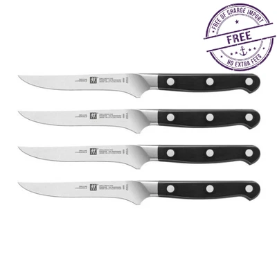 ZWILLING Pro 4 piezas, juego de cuchillos para carne calidad profesional, cuchillo fácil de usar Foto 1 de 4