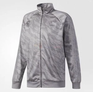 New Adidas CE7077 Men's Essentials 3 Stripes Jacket Grey Silver Extra Large  XL - Picture 1 of 6