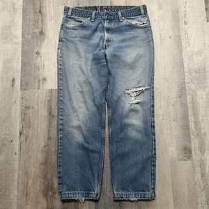 Vintage Levis Jeans Mens 34x27 Blue 506 Orange Tab USA Faded Denim - Picture 1 of 5