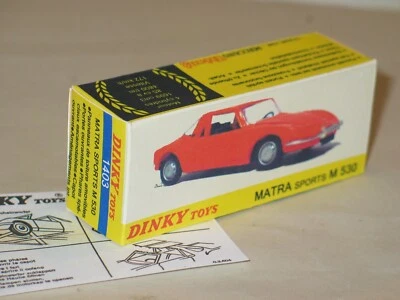 DINKY TOYS 1403 MATRA 530 BOITE CREATION - Photo 1/2