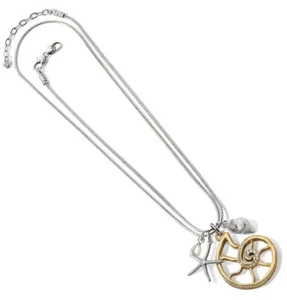 Brighton Sea Shore Nautilus Convertible Necklace 18" - 40" $118 NWT - Picture 1 of 3