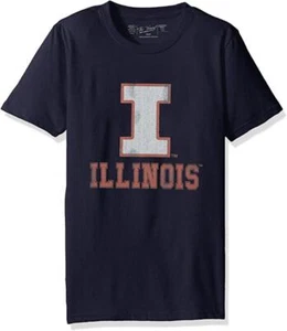 Camiseta para niño juvenil original de marca retro de Illinois azul marino mediana - Imagen 1 de 1