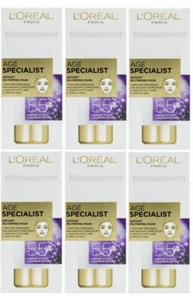 LOreal Paris Age Specialist 55+ Instant Re-Firming Mask (6 x 50ml) BBE: 02/2021 - Picture 1 of 1