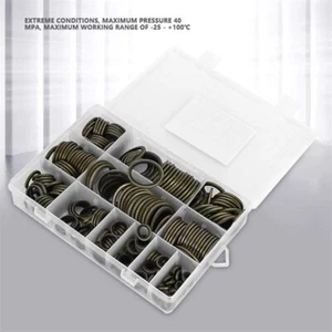 240PCS M6-M30 Galvanized Washer Gasket Set Flat Ring Seal Assortment Kit - Picture 1 of 12