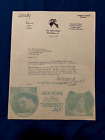 Jack Hoxie photo 1921 Metro Pictures silent movie letterhead THUNDERBOLT JACK ad