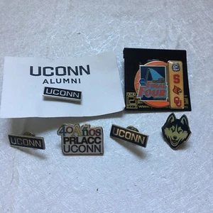 UConn Alumni Huskies NCAA Fan Final Four PRLACC Pin Set of 6 - Picture 1 of 6