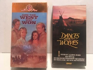 TWO New Sealed VHS movies: Dances with Wolves and How the West Was Won - Picture 1 of 3