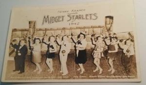 Henry Kramer presents Midget Starlets of 1942 Real Photo Post Card Vintage - Picture 1 of 6