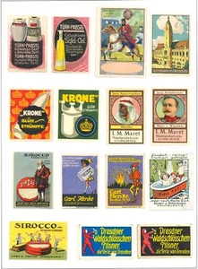 GERMANY 15 x POSTER STAMP / LABEL = */(*) ---F/VF --@1 - Picture 1 of 1