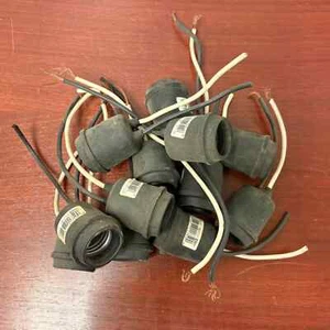 Lot of 12 Outdoor Rubber Lamp / Light Socket 2 Wire (Model# 003-124-D) - Picture 1 of 4