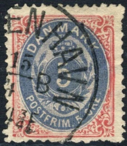 DINAMARCA 1879 SC #27, 5 ore Perf 14x13,5, normal frm, (perfs) $72,50 *Sellos de bahía* - Imagen 1 de 2