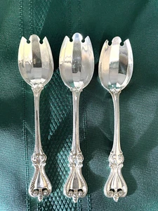 TOWLE STERLING"RARE" OLD COLONIAL ICE CREAM / DESSERT SPORKS SET OF 3 - Picture 1 of 10