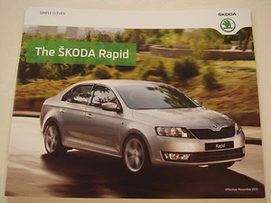 Skoda . Rapid . Skoda Rapid . November 2012 Sales Brochure - Picture 1 of 1